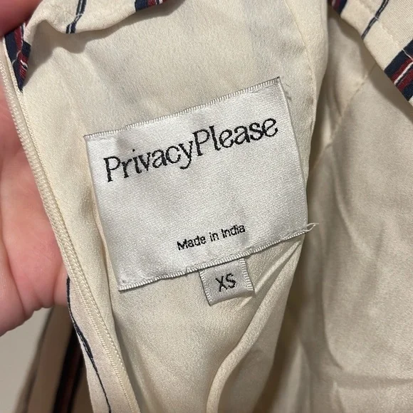 Privacy Please Emory Striped Skort XS Faux Wrap Skirt - Picture 8 of 8